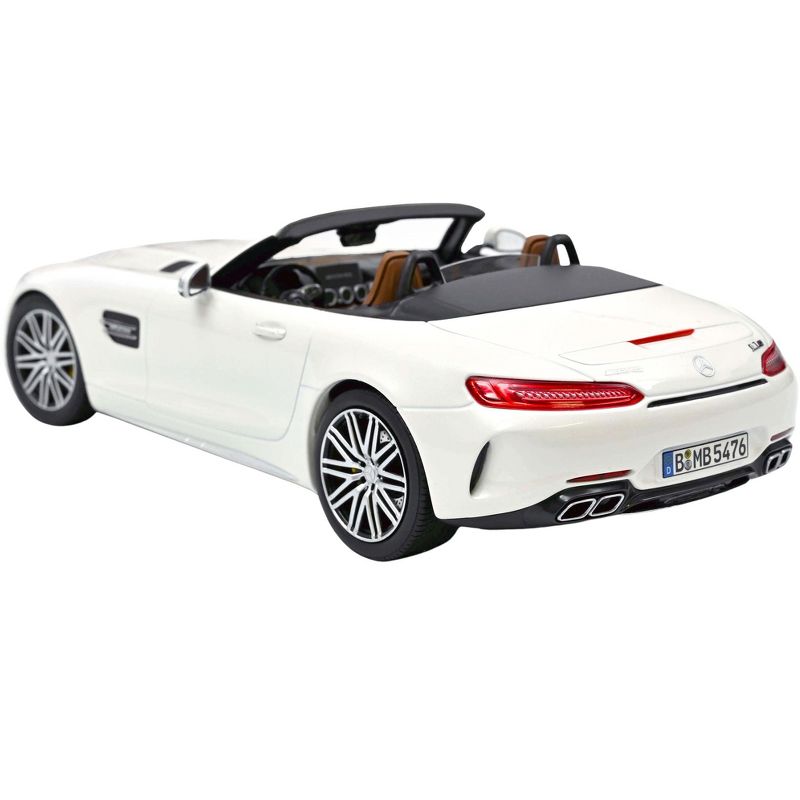 2019 Mercedes-AMG GT C Roadster White Metallic 1/18 Diecast Model Car by Norev