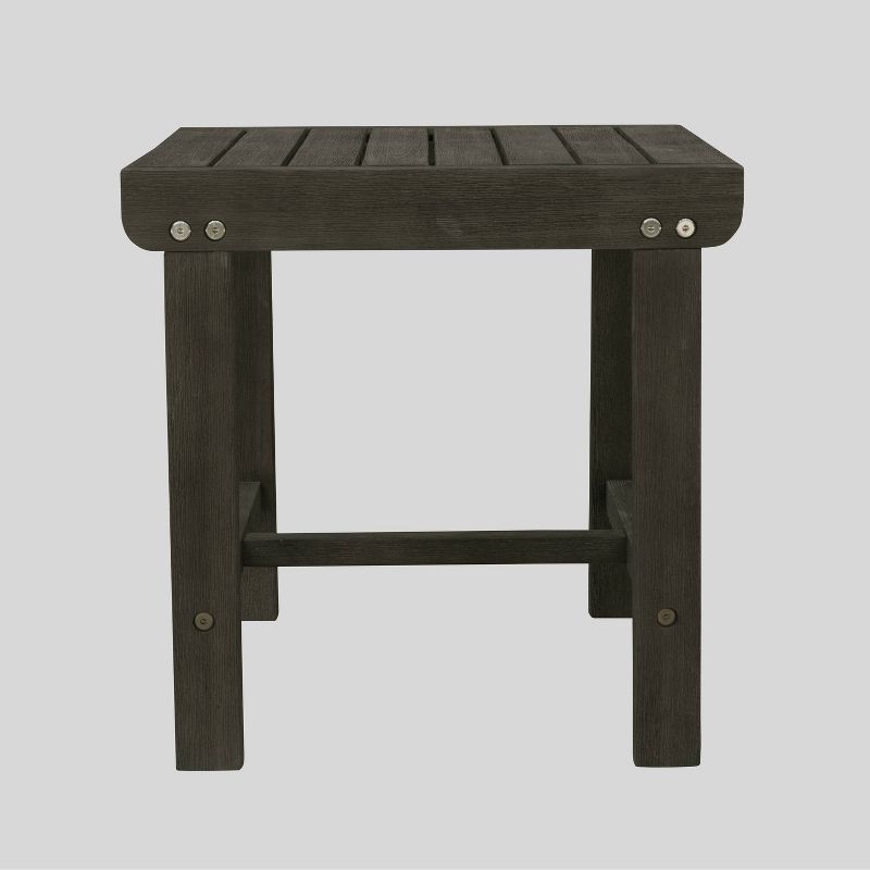 Renaissance 3pc Wood Outdoor Patio Conversation Set - Gray - Vifah