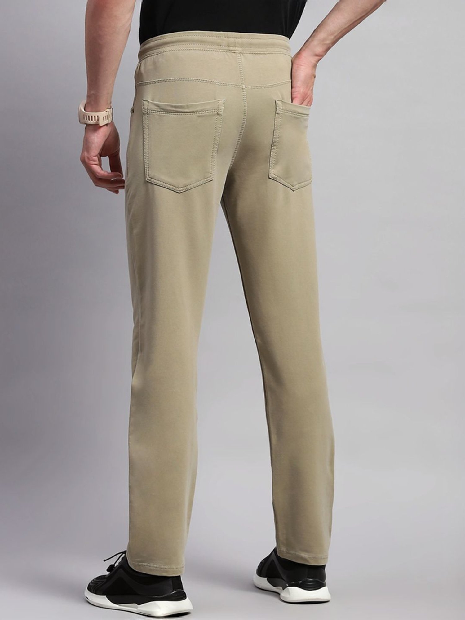 Monte Carlo Khaki Regular Fit Trackpants