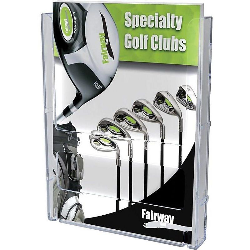 Deflecto Literature Holder Magazine 1-1/4"x9"x11-1/4" Clear 772001