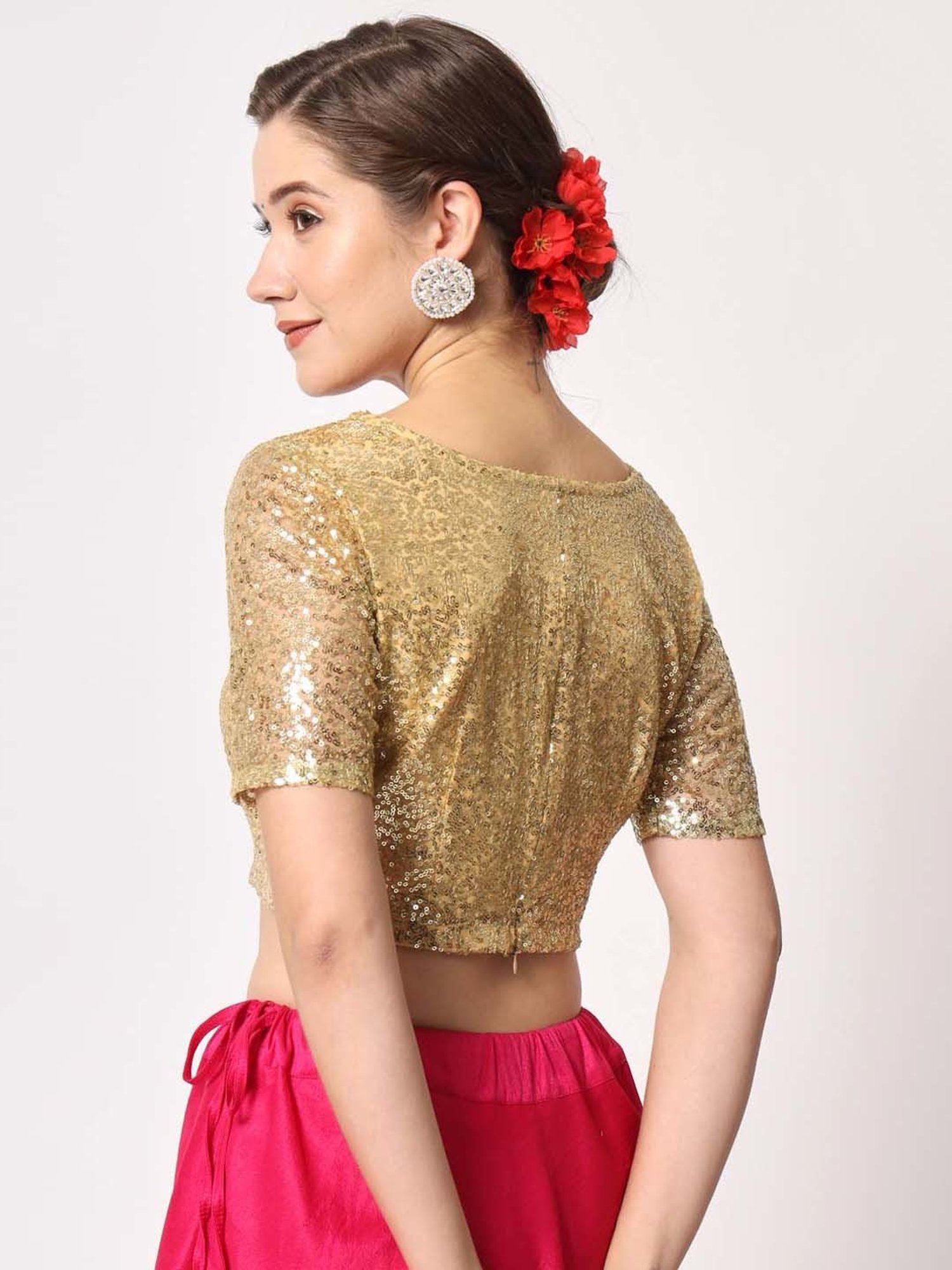 studiorasa Golden Embellished Blouse