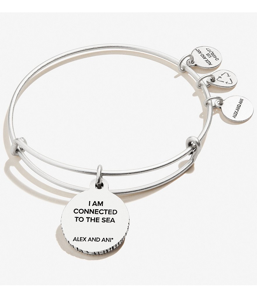 Alex and Ani Sea Shell Charm Bangle Bracelet