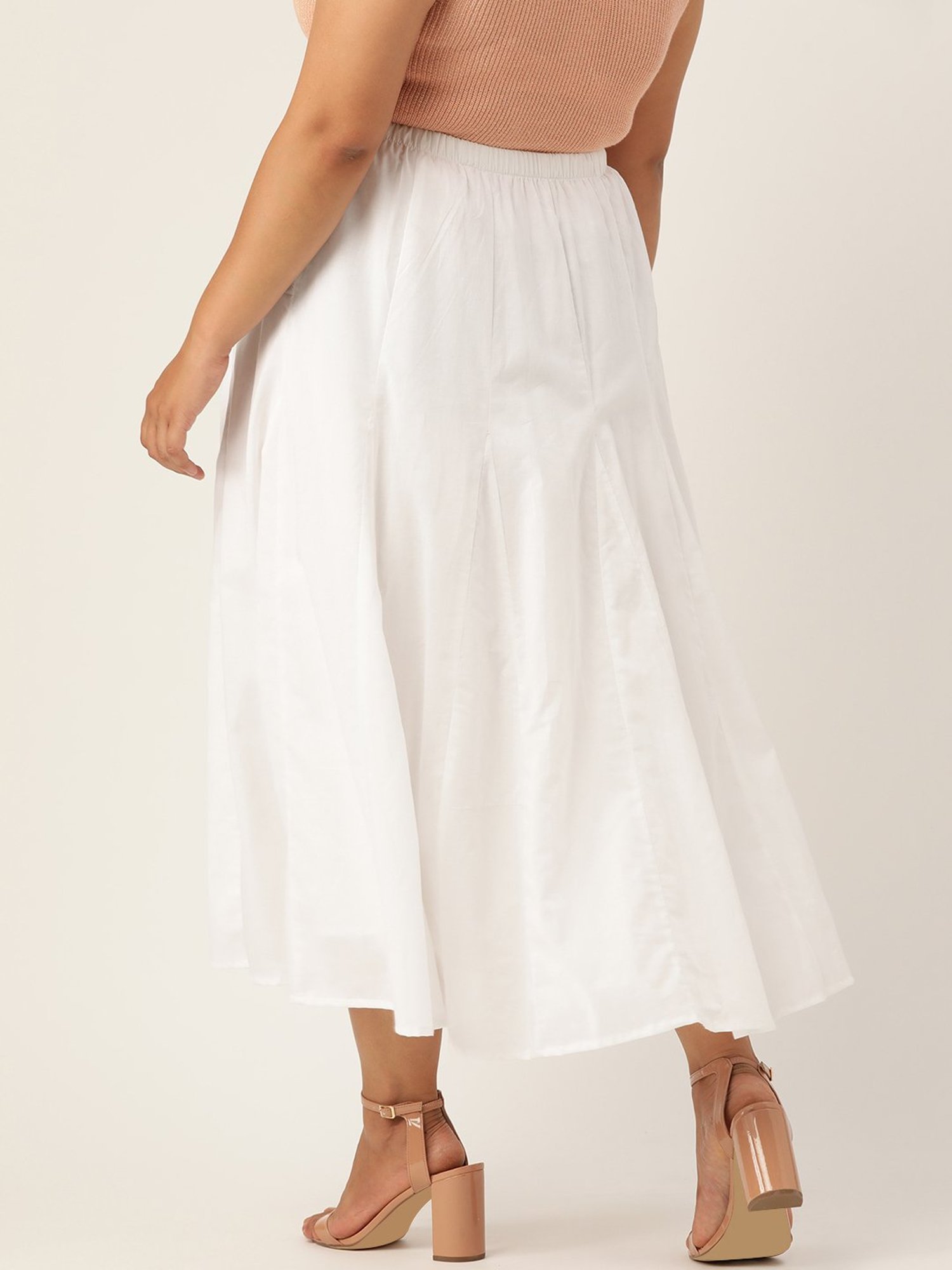 theRebelinme White Maxi Skirt