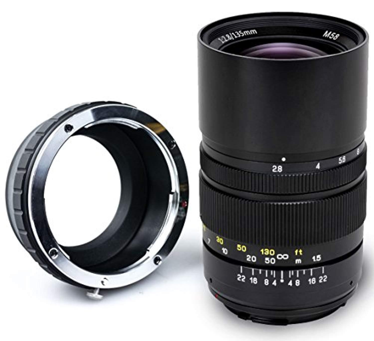 Oshiro 135mm f/2.8 LD UNC AL Telephoto Full Frame Prime Lens for Sony NEX E-Mount a6500, a6300, a6000, a5100, a5000, NEX-7, NEX-6, 5T, 5N, 5R, 3N Digital Mirrorless Cameras