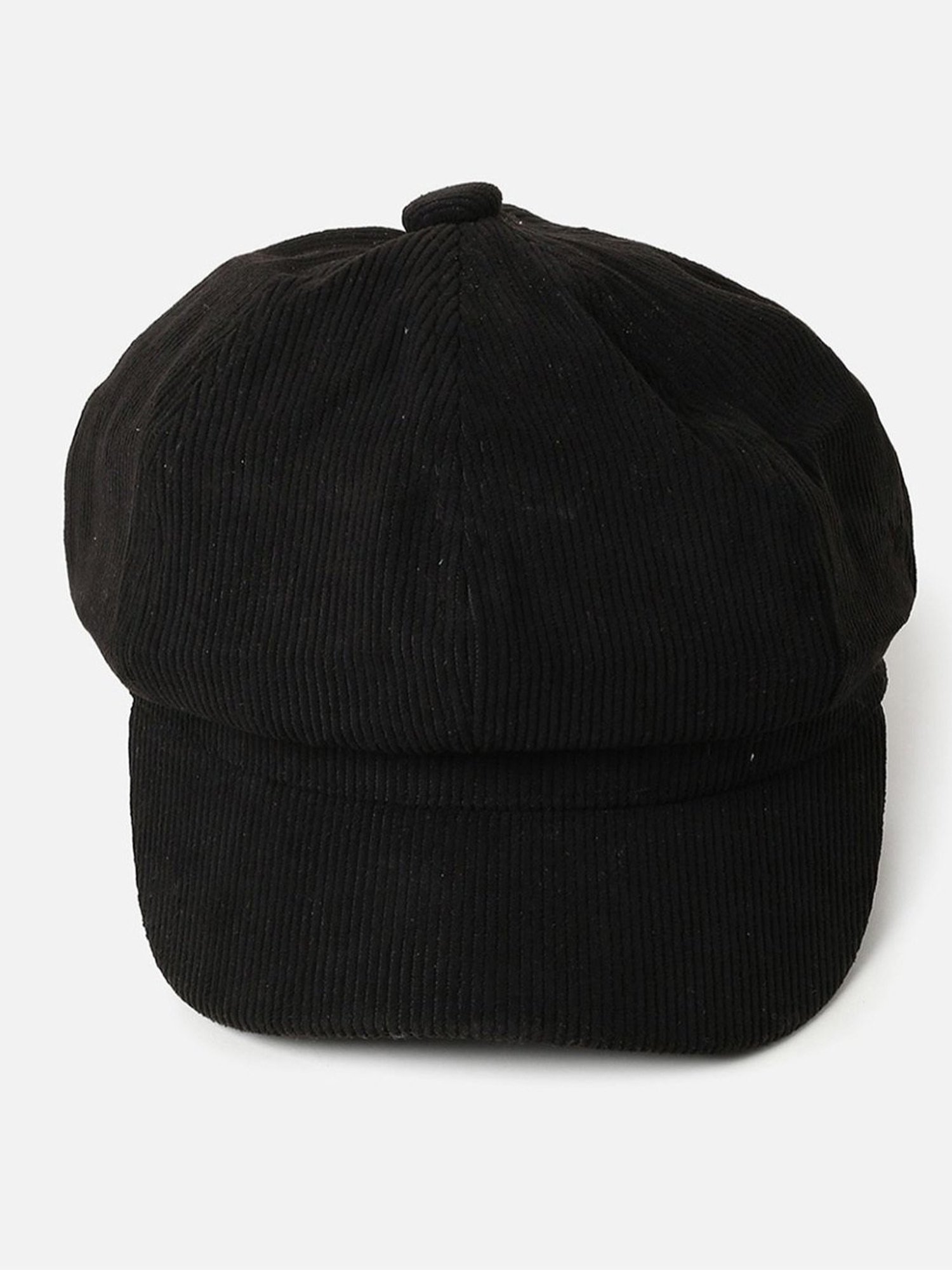 HauteSauce Black Vintage Newsboy Cap