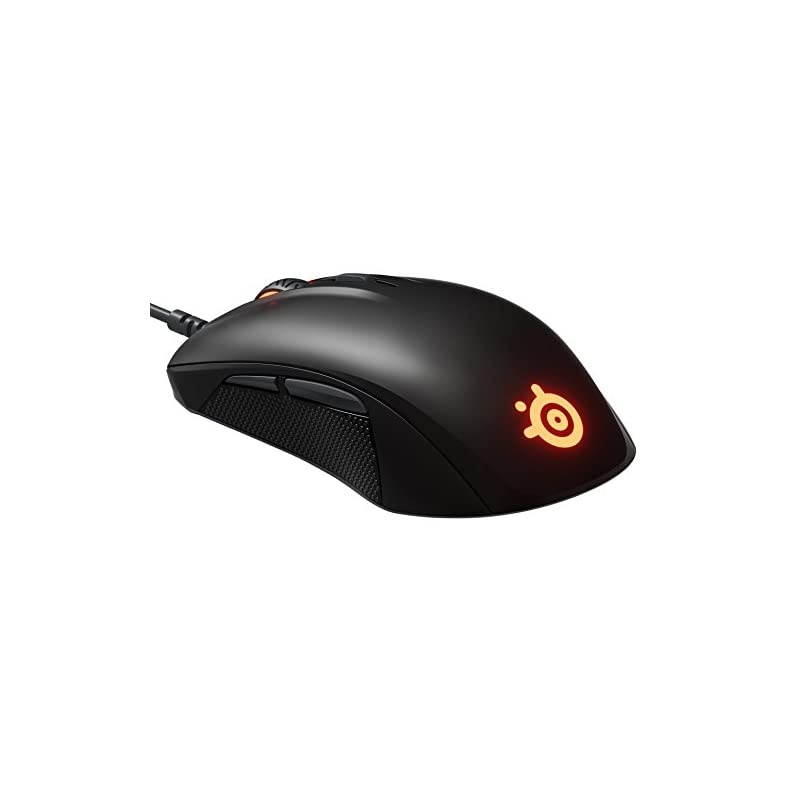 Rival 110 Gaming Mouse 7200 CPI TrueMove1 Optical Sensor Lightweight Design RGB Lighting