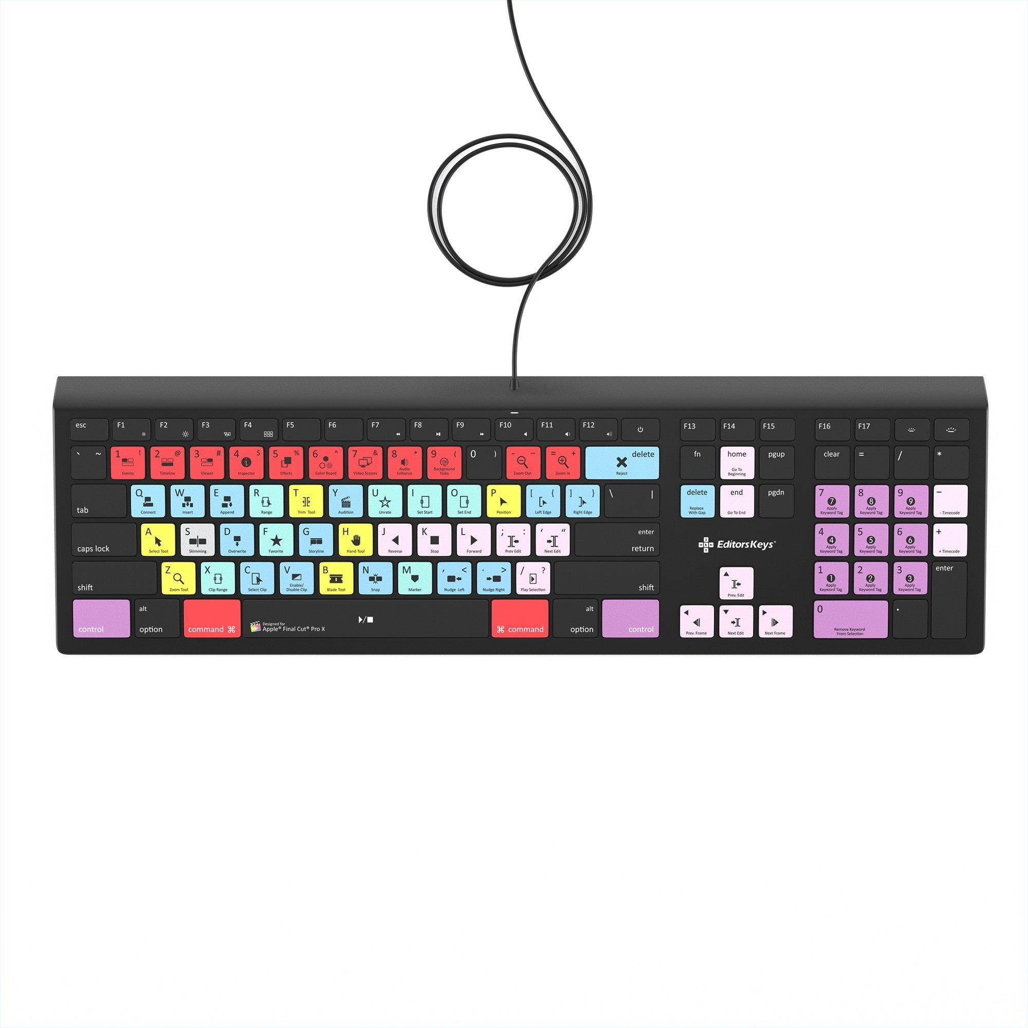 Final Cut Pro X Backlit Keyboard