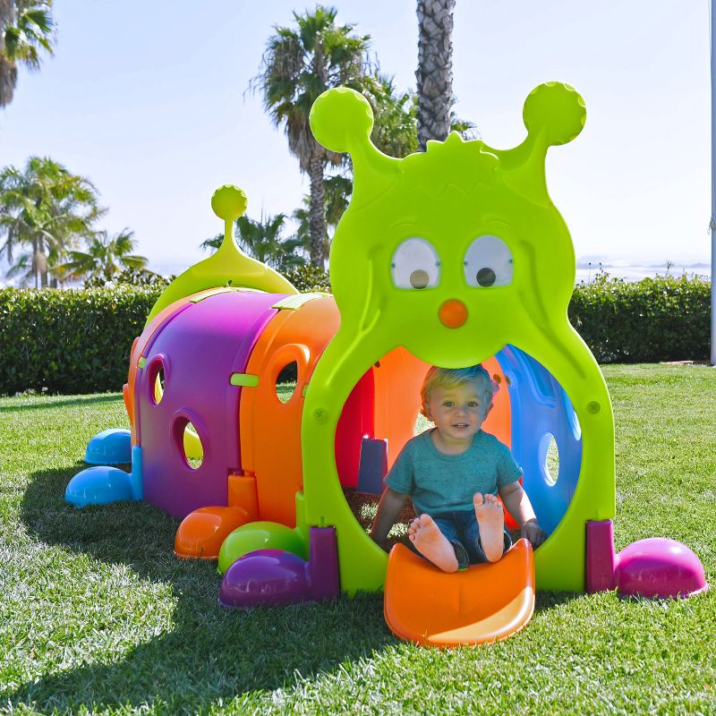 ECR4Kids Vibrant GUS Climb-N-Crawl Caterpillar Tunnel-Indoor/Outdoor Kids Play