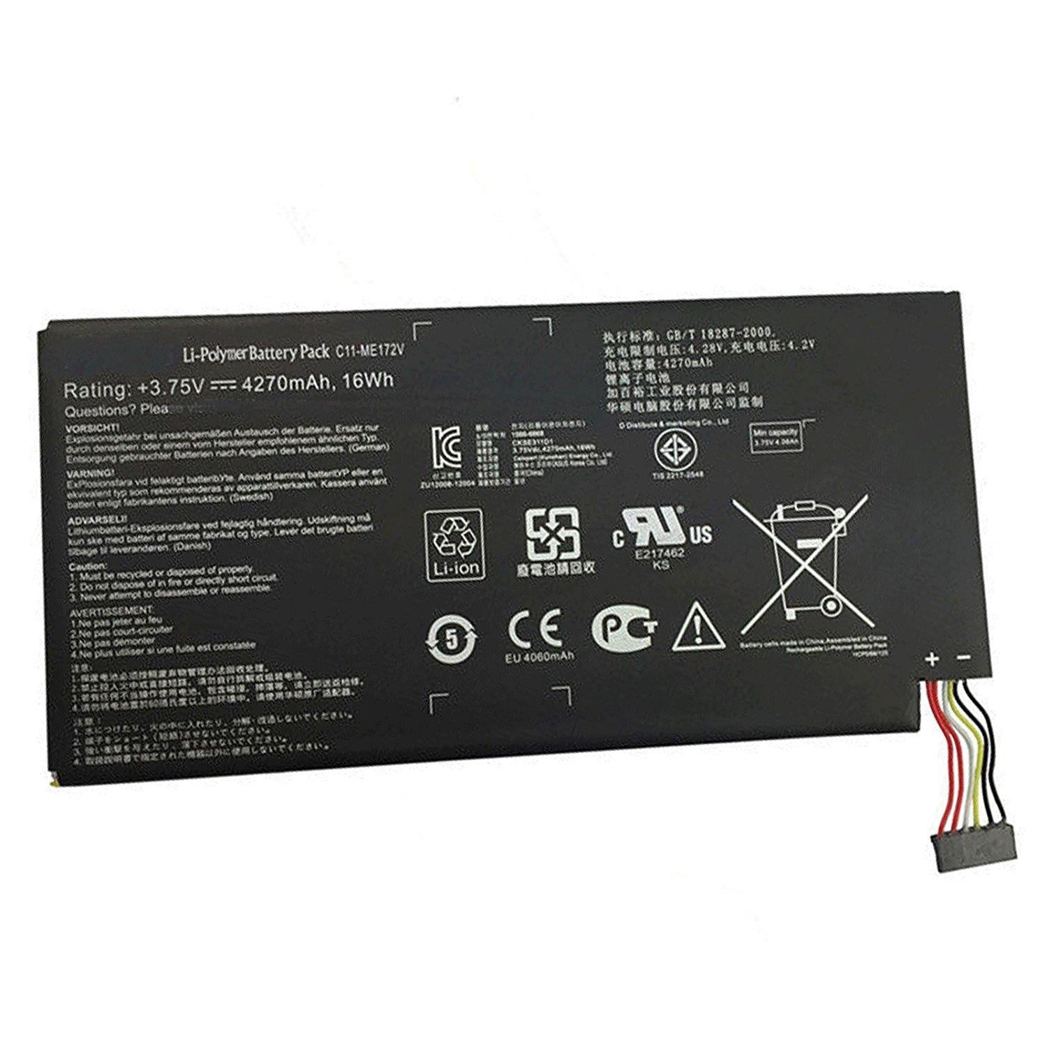 C11-ME172V Battery 4270mAh For ASUS MEMO PAD ME172V Tablet
