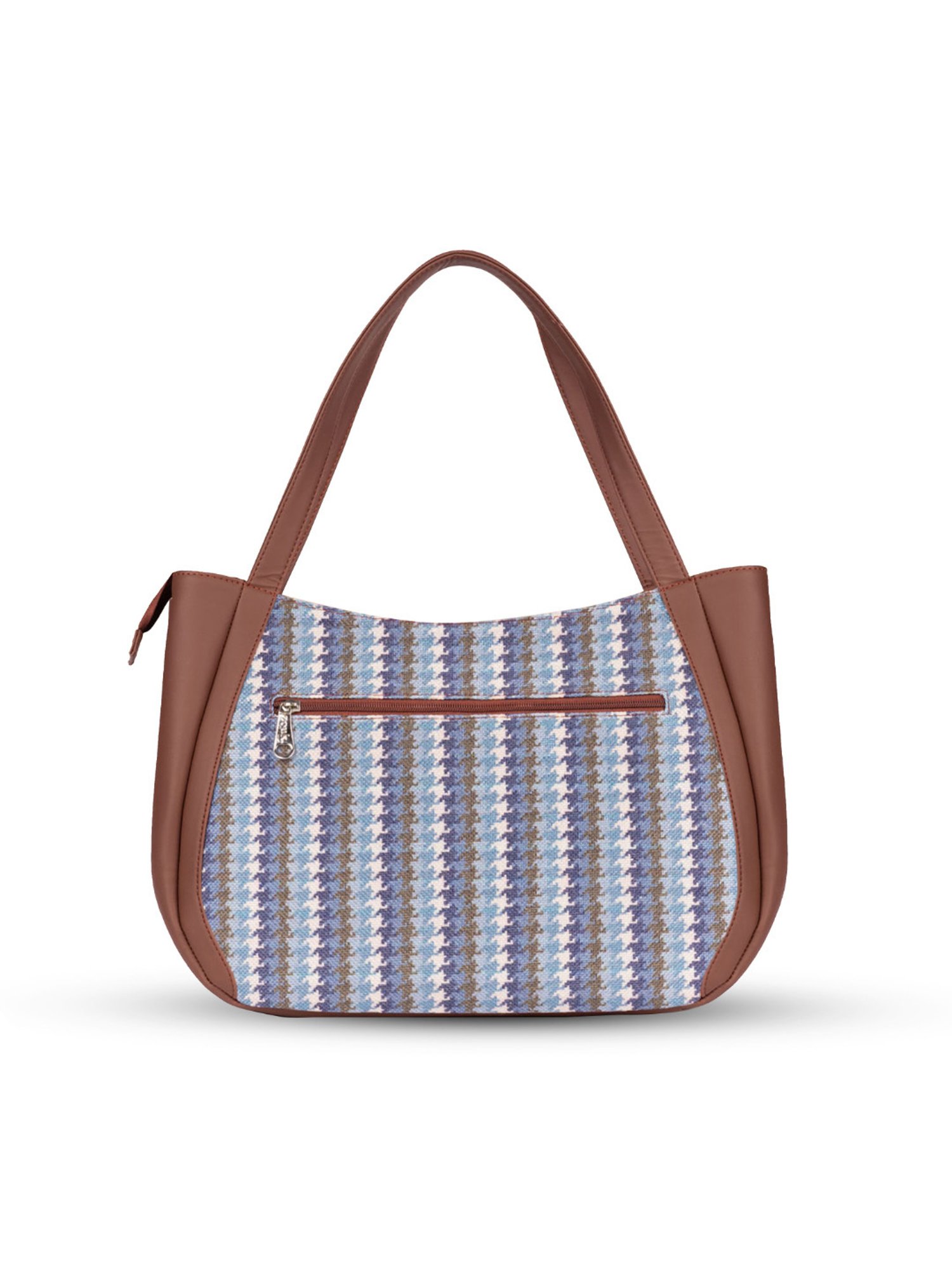 ZOUK Bombay Houndstooth Multicolor Printed Luna Shoulder Bag