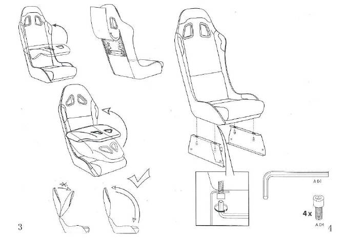 VEVOR Driving Simulator Gaming Chair Adjustable and Foldable Racing Cockpit Seat with Gear Shifter Mount for PS2 PS3 PS4 Xbox Xbox360 Xbox One