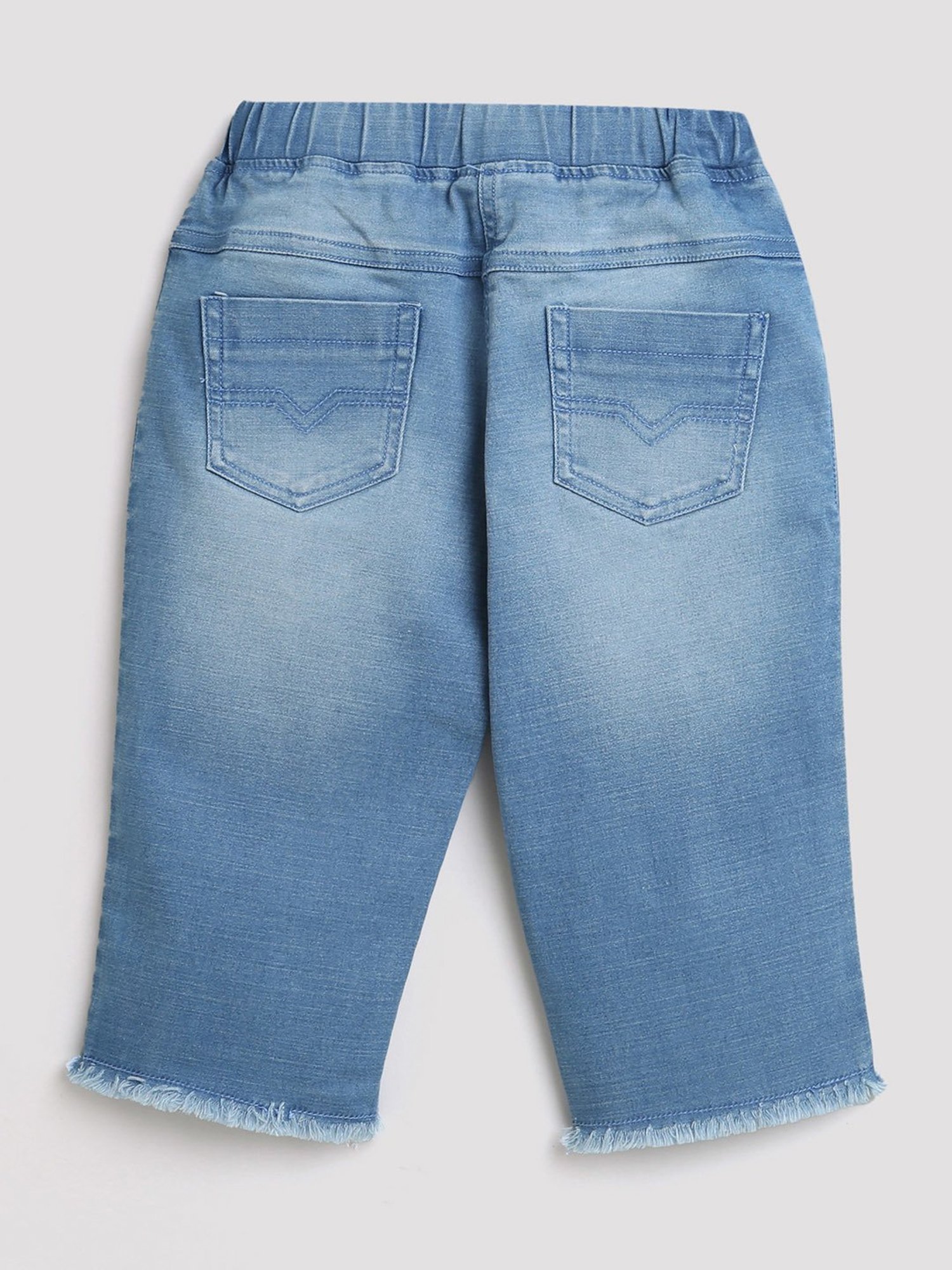 Tiny Girl Light Blue Solid Pants