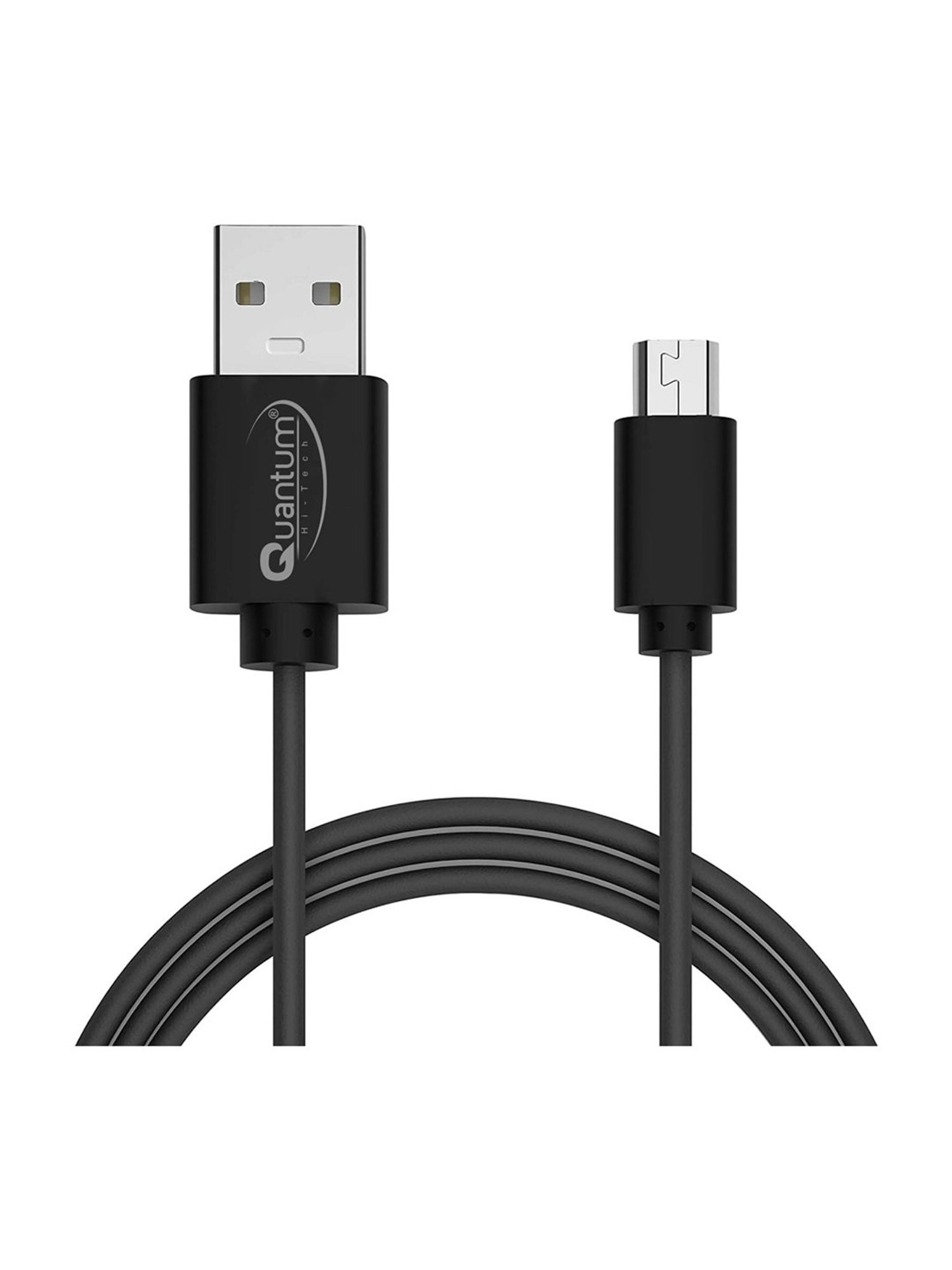 Quantum 1M Micro USB Cable with Copper Braiding (Black)