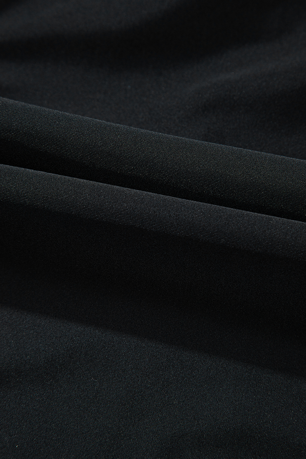 Black Plant Print Zip Front Half Sleeve One Piece Swimsuit