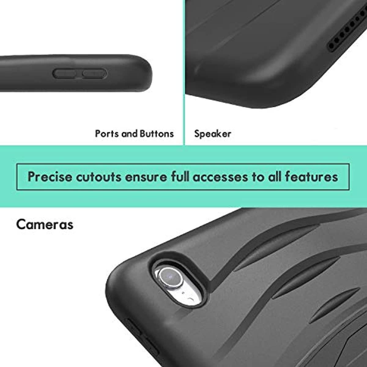 ProCase iPad Pro 11 2018 1st Gen Rugged Case (Old Model A1980 A2013 A1934 A1979), Heavy Duty Shockproof Protective Case with Built-in Kickstand and Pencil Holder for iPad Pro 11" 2018 -Black