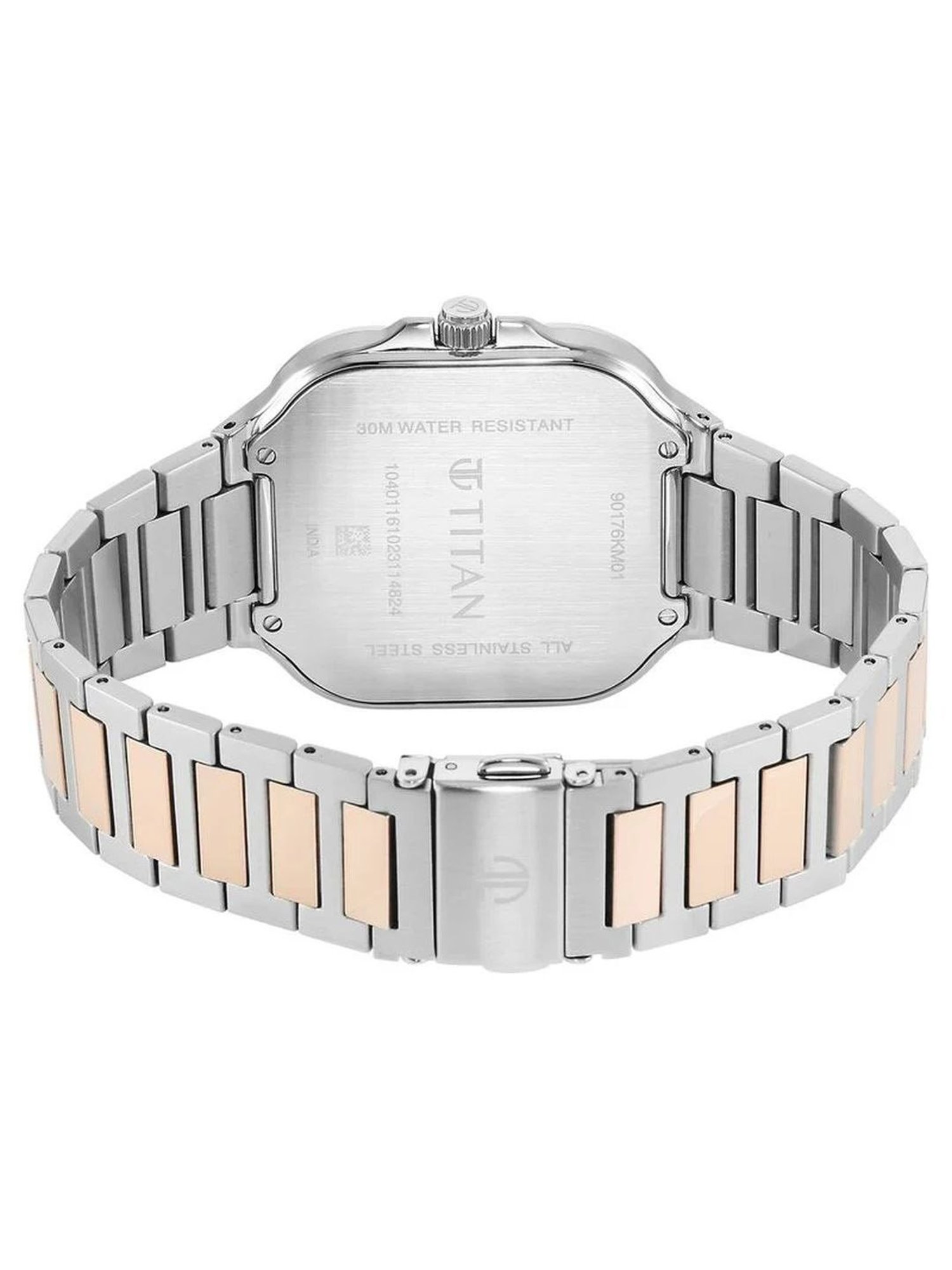 Titan 90176KM01 Classique Slim Square Analog Watch for Men