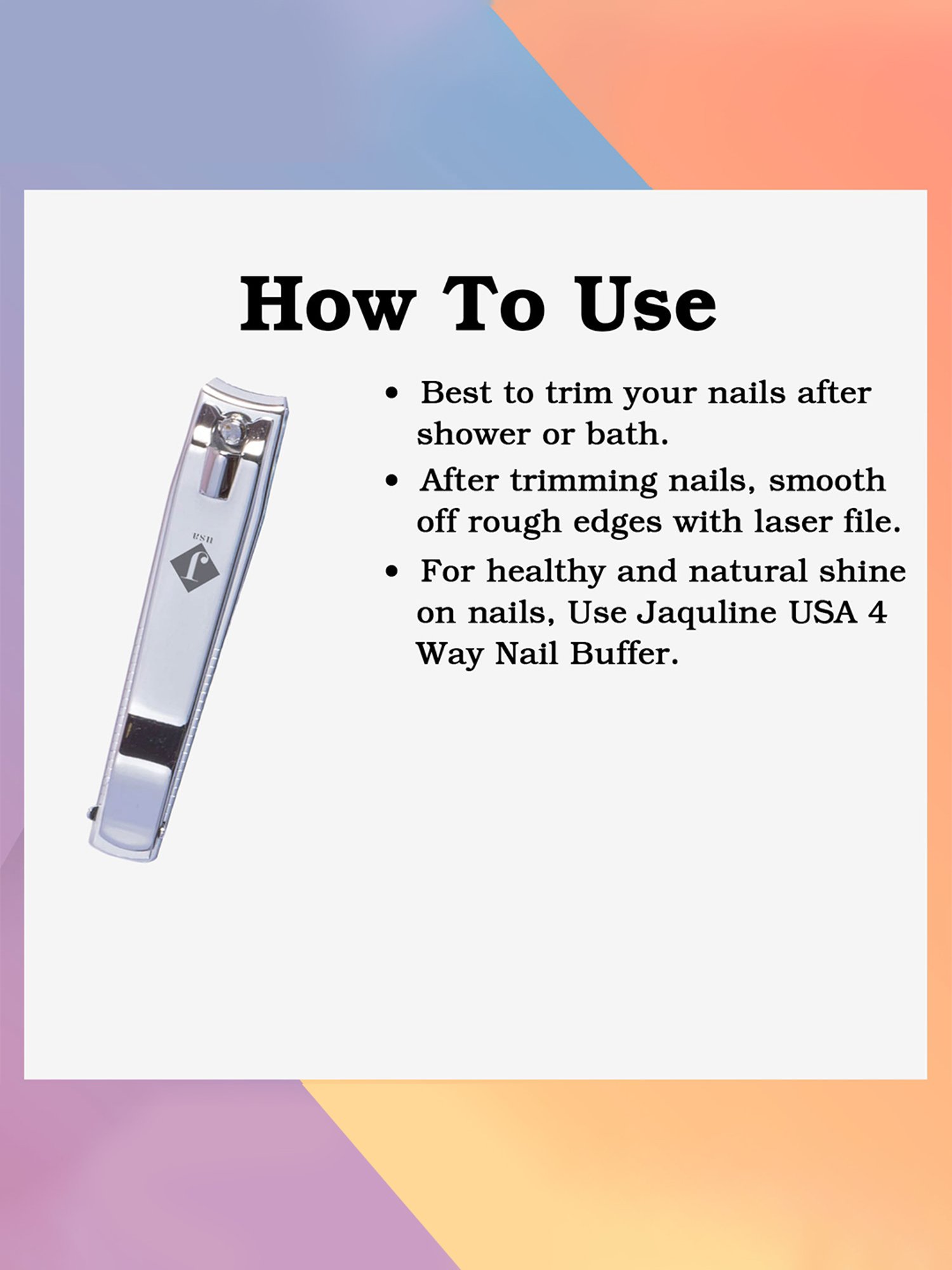 Jaquline USA Toe Nail Clipper