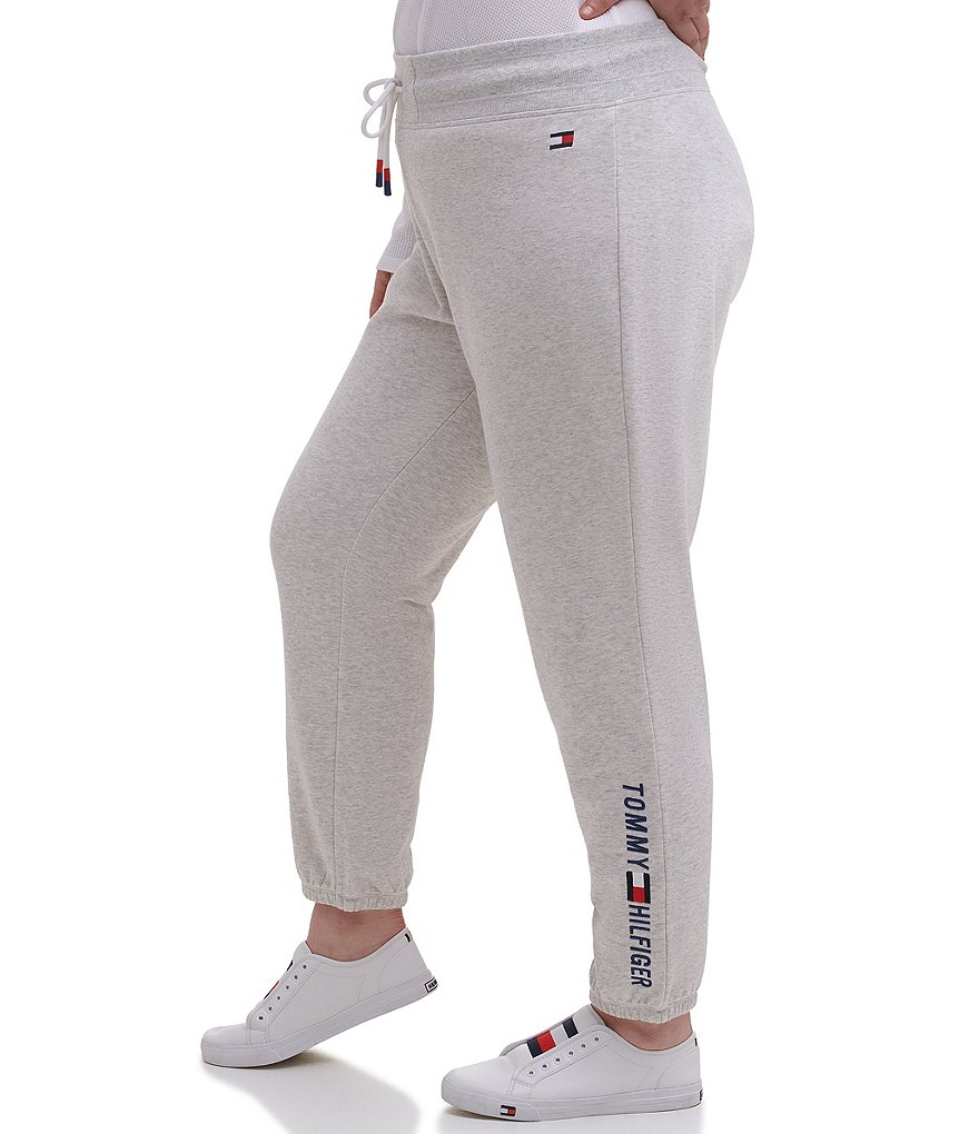 Tommy Hilfiger Sport Plus Size Embroidered Logo Elastic Ankle Joggers