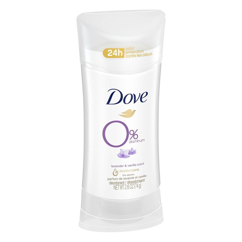 Dove 0% Aluminum Lavender & Vanilla Deodorant Stick - 2.6oz