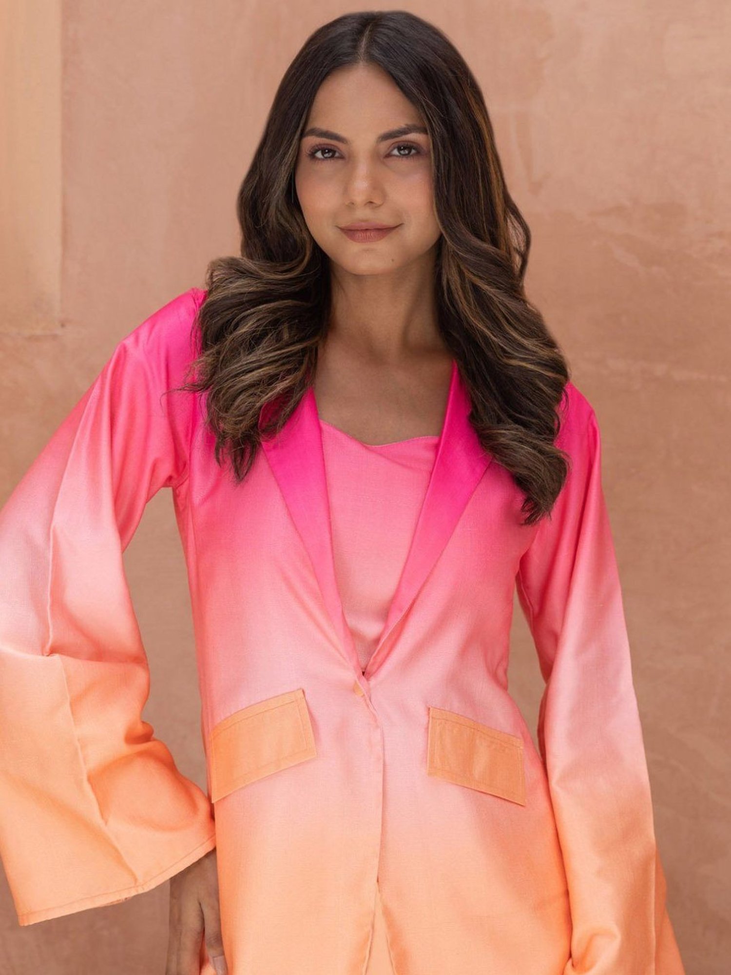 BInfinite Pink Viva Salmon Ombre Coords-Set