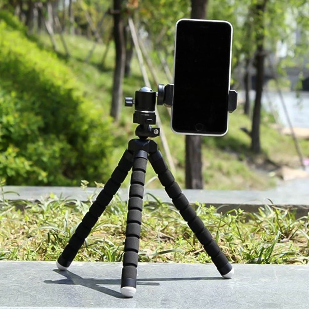 Portable Mini Octopus Tripod Stand with Phone Holder for Live Streaming Selfie