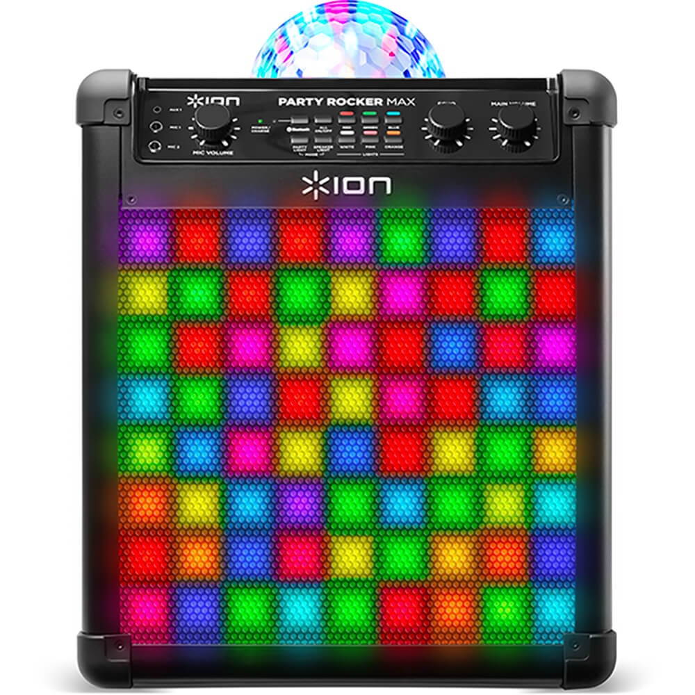 Ion PARTYRCKRMAX Wireless Rechargeable Speaker with Multi-Effect Party Lights