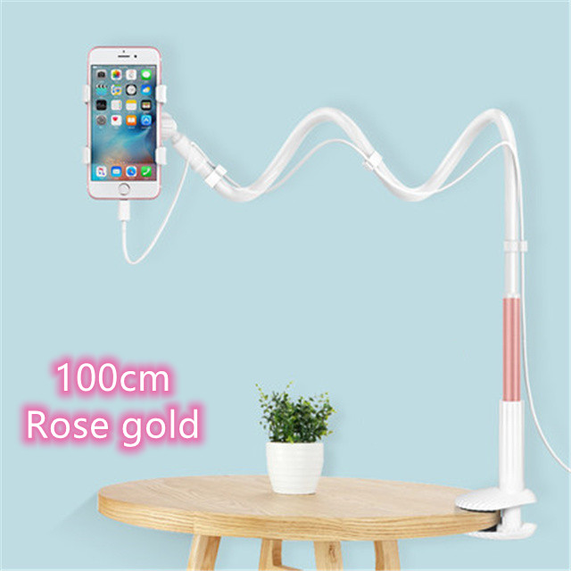 Phone holder,Flexible Long Arm Mobile Phone Holder Stand Lazy  for 3.5 to 6.3 inch phones Cell Phone Holder Desk for Phone Table
