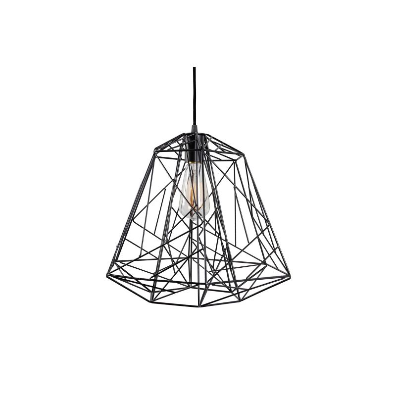 13" Wright Stuff 1 Light Pendant Black Finish - Varaluz