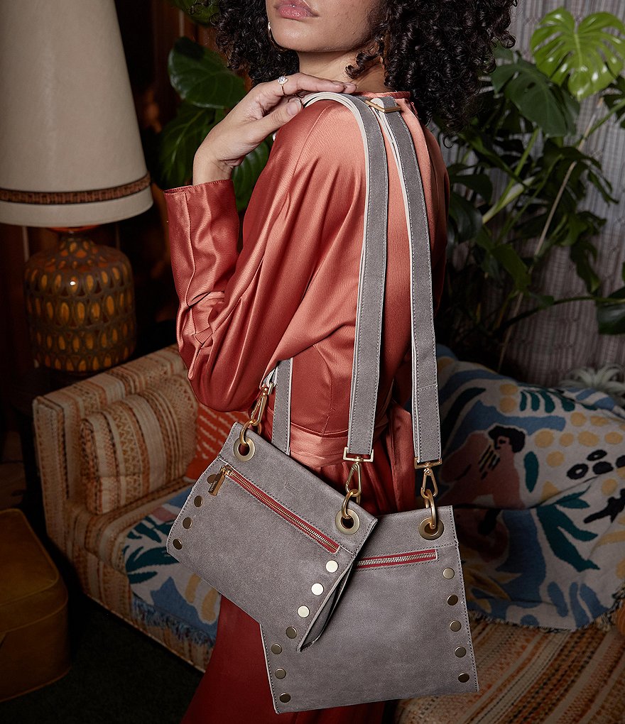 Hammitt Tony Medium Leather Studded Crossbody Bag