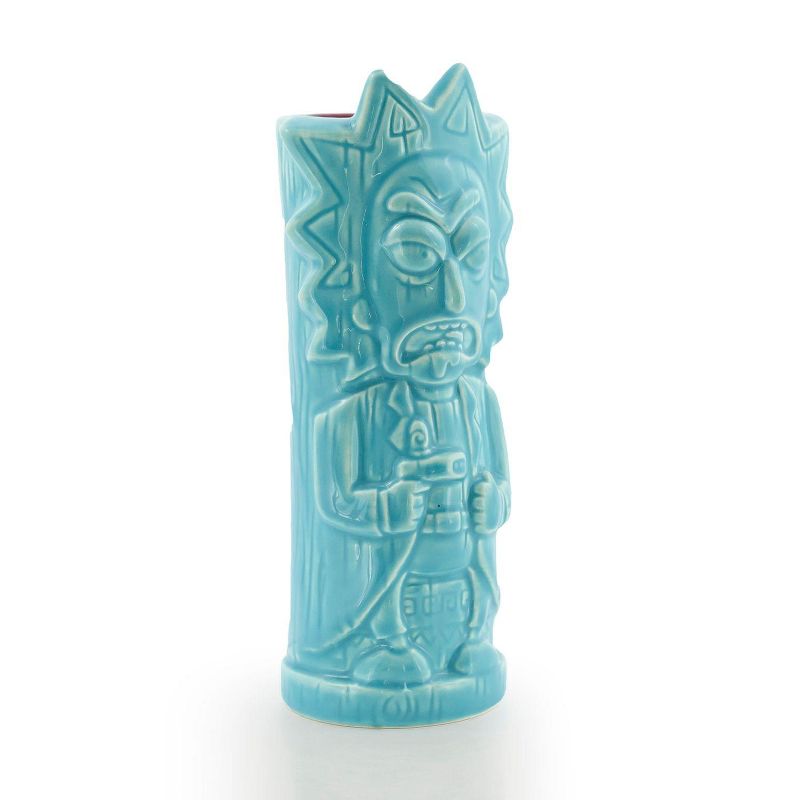 Beeline Creative Geeki Tikis Rick & Morty Rick Mug | Ceramic Tiki Style Cup | Holds 15 Ounces