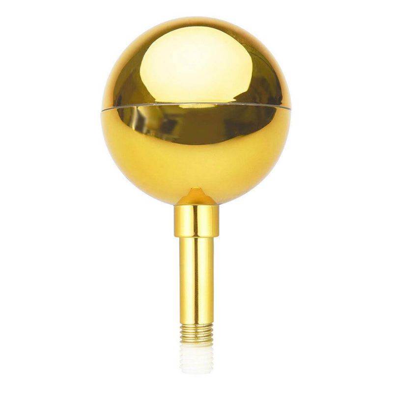 3" Flagpole Gold Ball Top Finial Ornament for 20' 25' 30' Aluminum Flag Pole