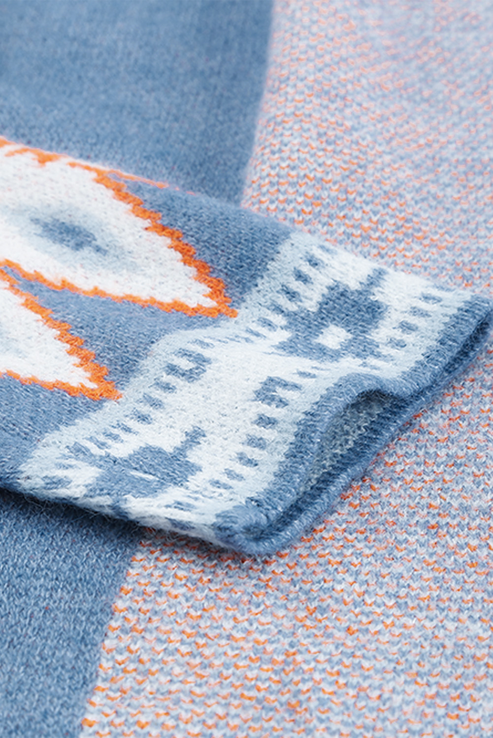 Karen Kane Long Sleeve Asymmetrical Hem Round Neck Sweater