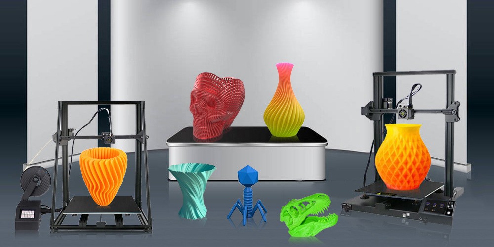 2020 New X5SA Pro 3D Printer High Precision Large Build Size Double Axis External Guide Rail and Titan Extruder, TRONXY 3D Printer