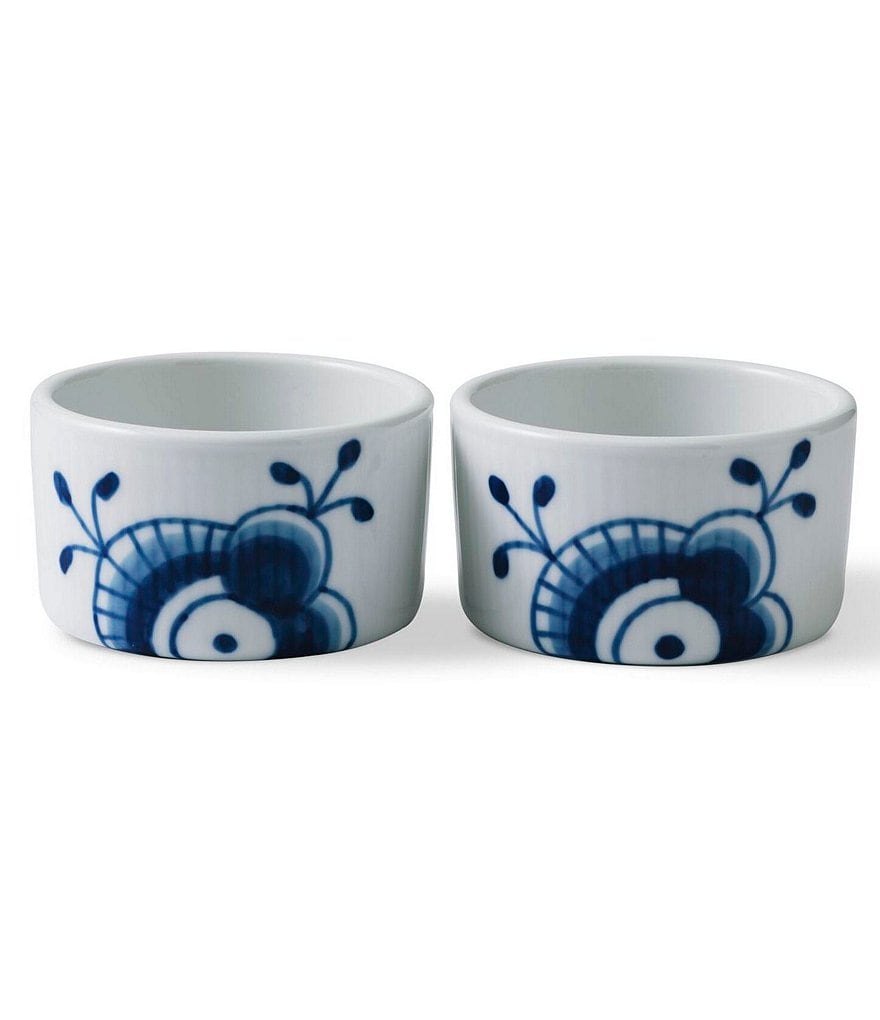 Royal Copenhagen Blue Fluted Mega Souffle Ramekin, 2-Pieces