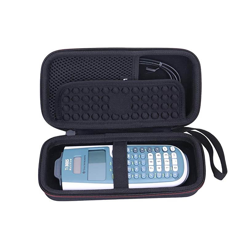 EVA Hard Carrying Case for Texas Instruments TI-30XS / TI-36X Pro Engineering Multiview Scientific Calculator - Black