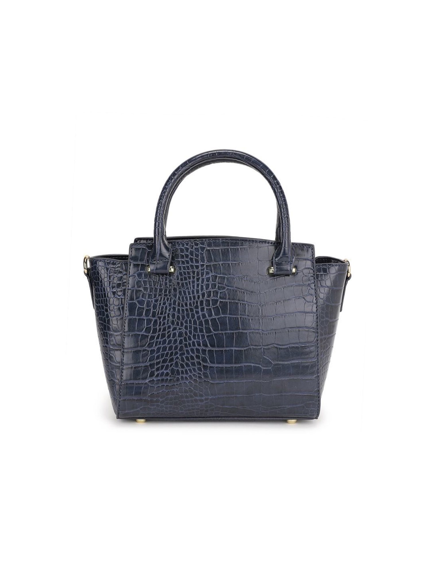 Tyra Alice Navy Textured Faux Leather Handbag