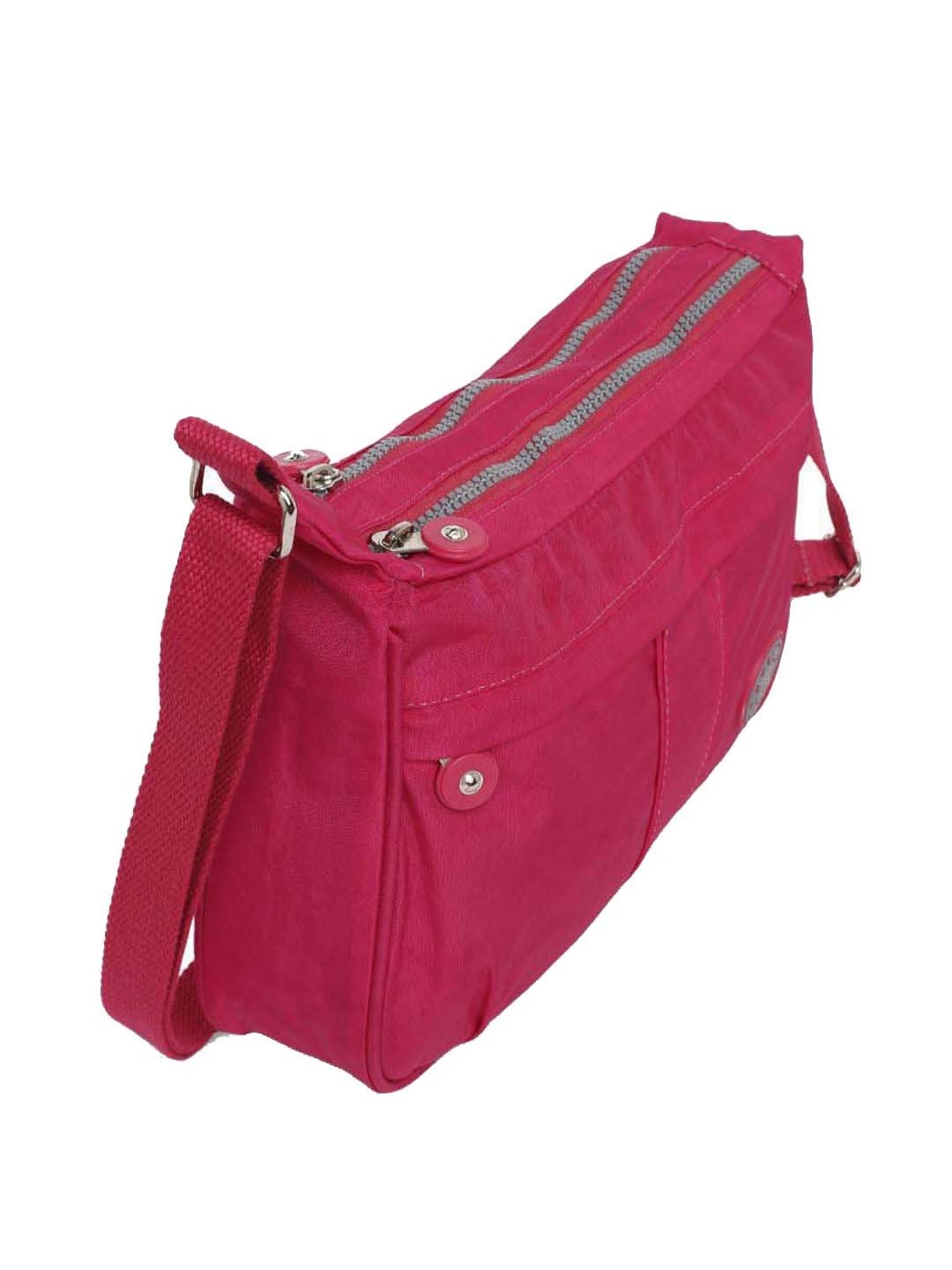 Baomi Pink Solid Medium Cross Body Bag