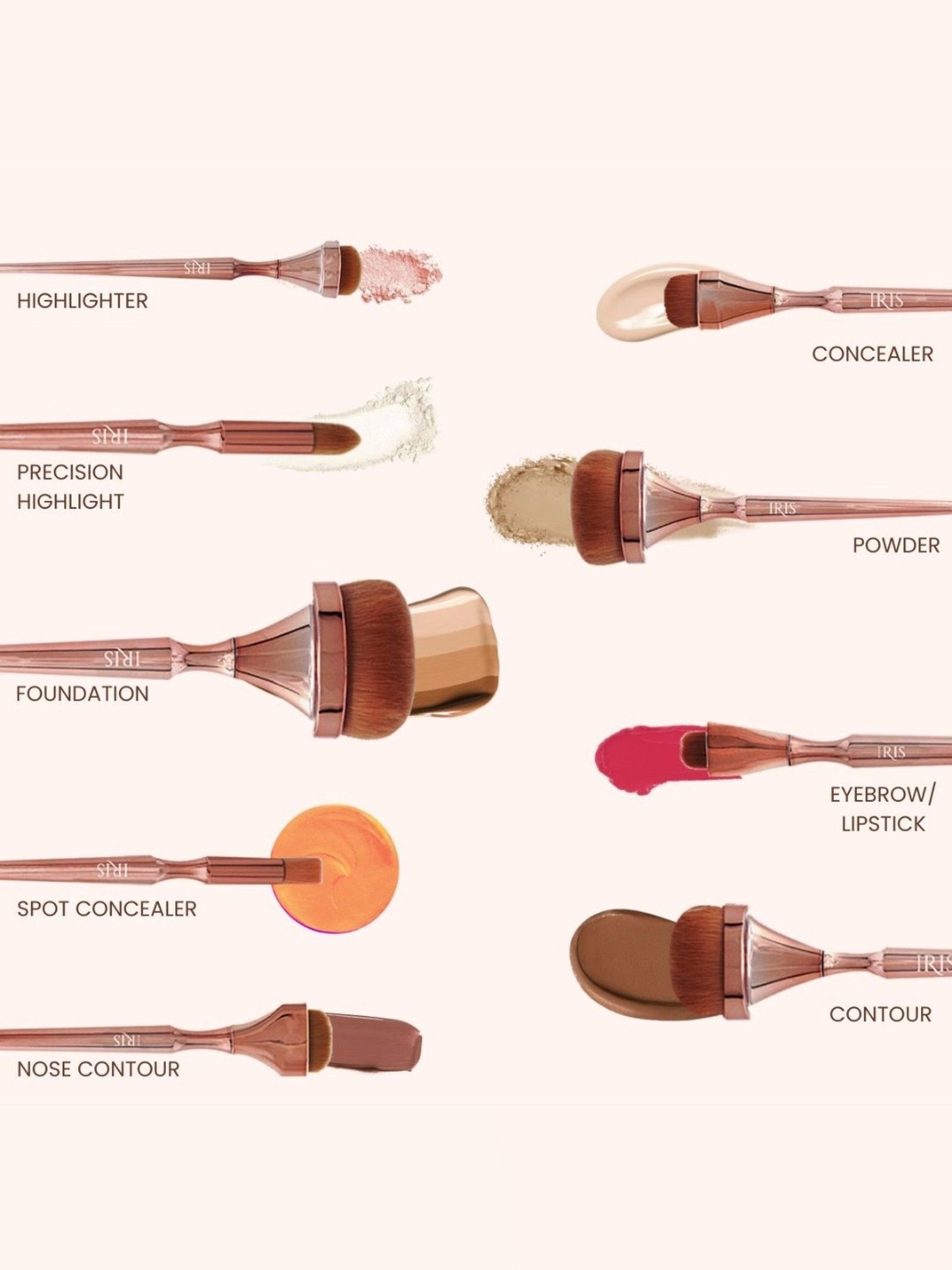 Iris Cosmetics Luminous HD Foundation Brush