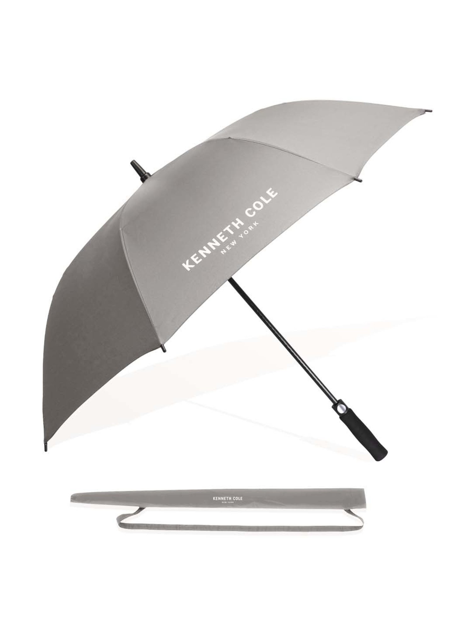 Kenneth Cole Grey Logo Umbrella