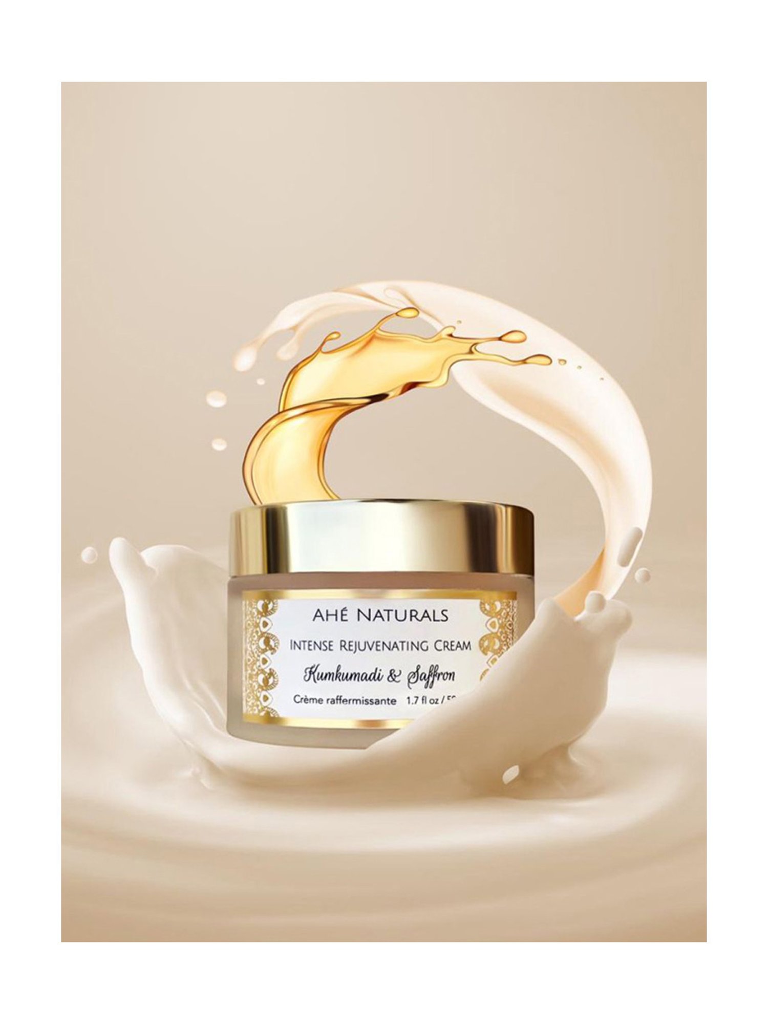 Ahe Naturals Kumkumadi & Saffron Intense Rejuvenating Cream - 50 ml