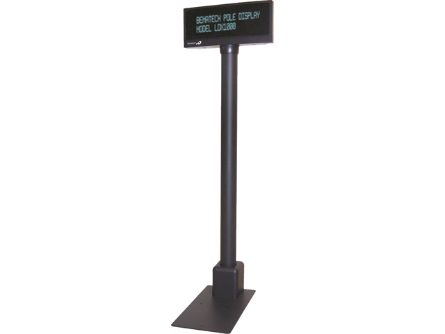 BEMATECH Logic LDX1000UP-BK LTX1000 Customer Pole Ddisplay, 9MM 2X20 USB PORT POWERED, CONFIGURABLE COMMAND SET - BLACK