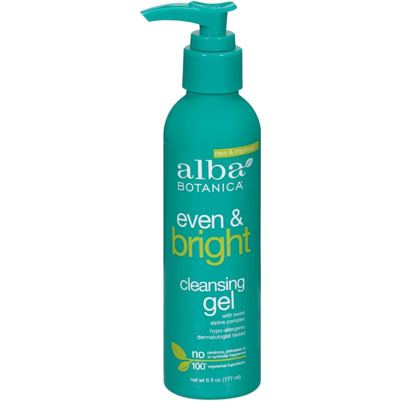 Alba Botanica Even & Bright Cleansing Gel - 6 fl oz - SPF 15