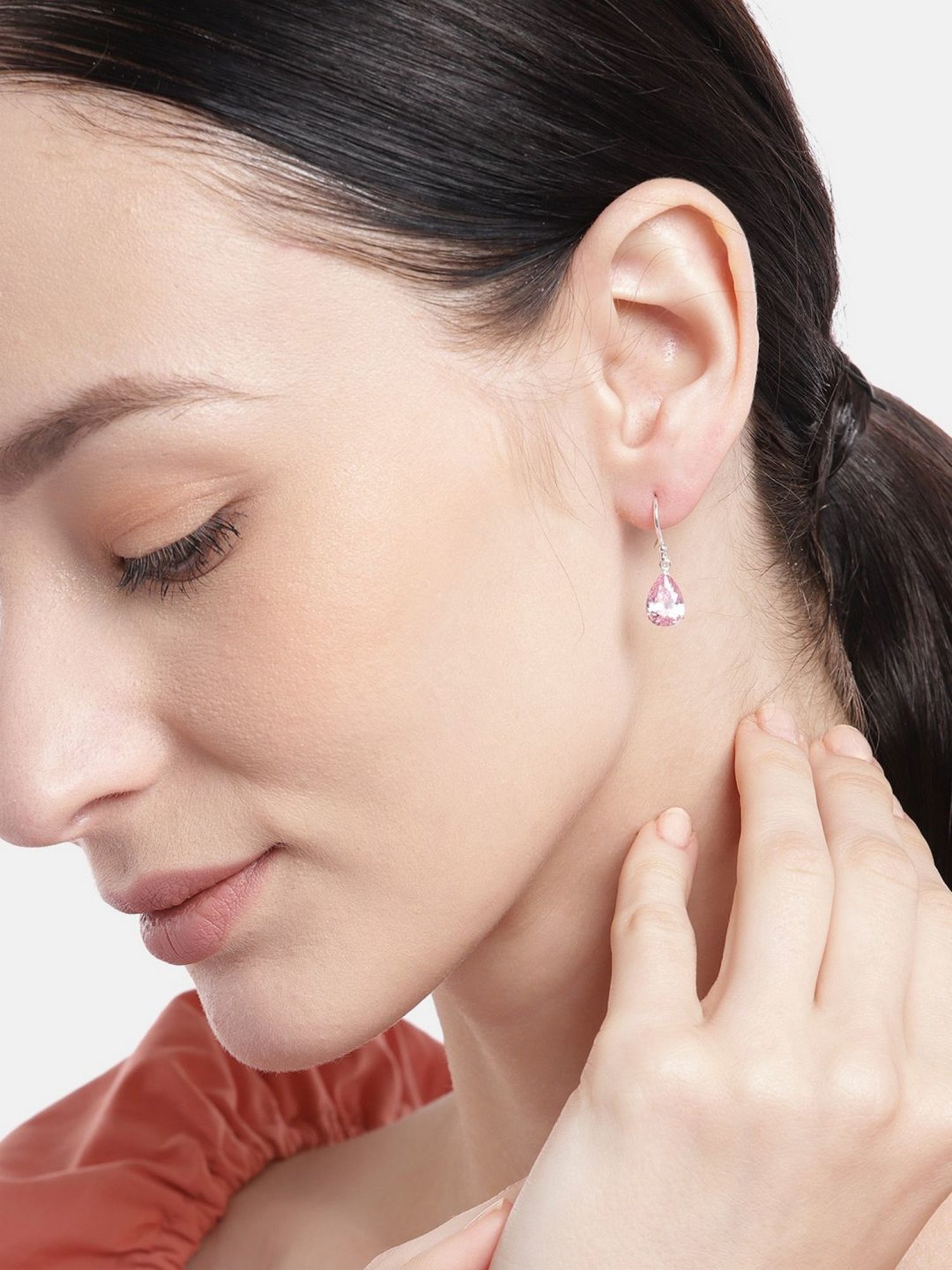 Zavya 92.5 Sterling Silver Drop Earrings for Women