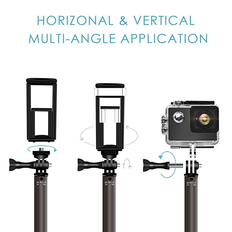 Bluetooth Selfie Stick with Tripod Remote 59Inch  Extendable Monopod with Tripod Stand for iPhone 1111PROXXS maxXRXS876PlusTabletSamsung S7S8S9AndroidGoPro Cameras