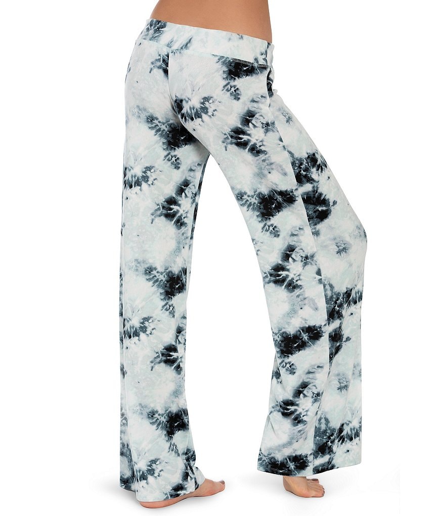 Midnight Bakery Diego Lounge Tie-Dye Print Wide Leg Pants
