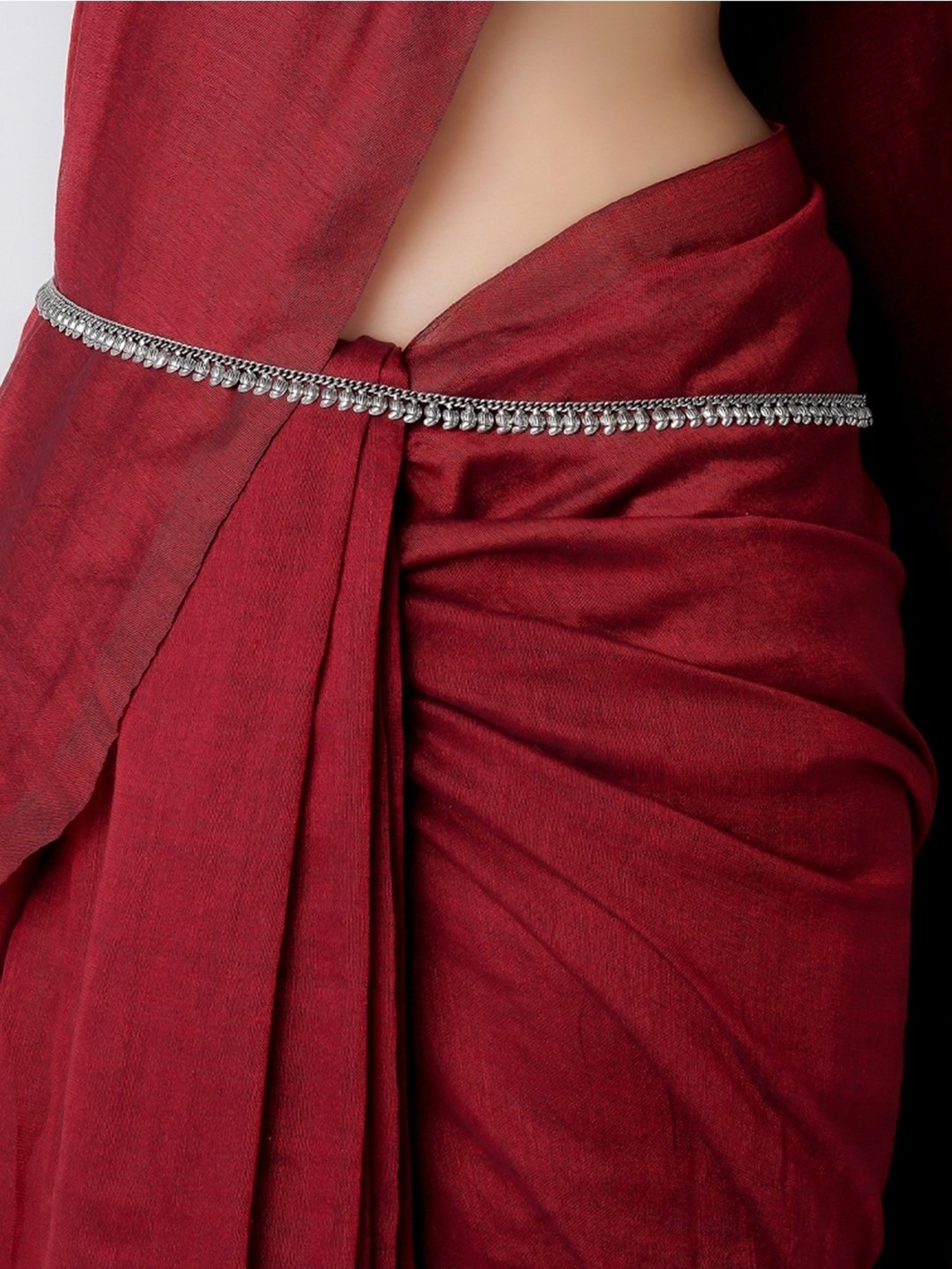 Teejh Mandodari Silver Waistband for Women