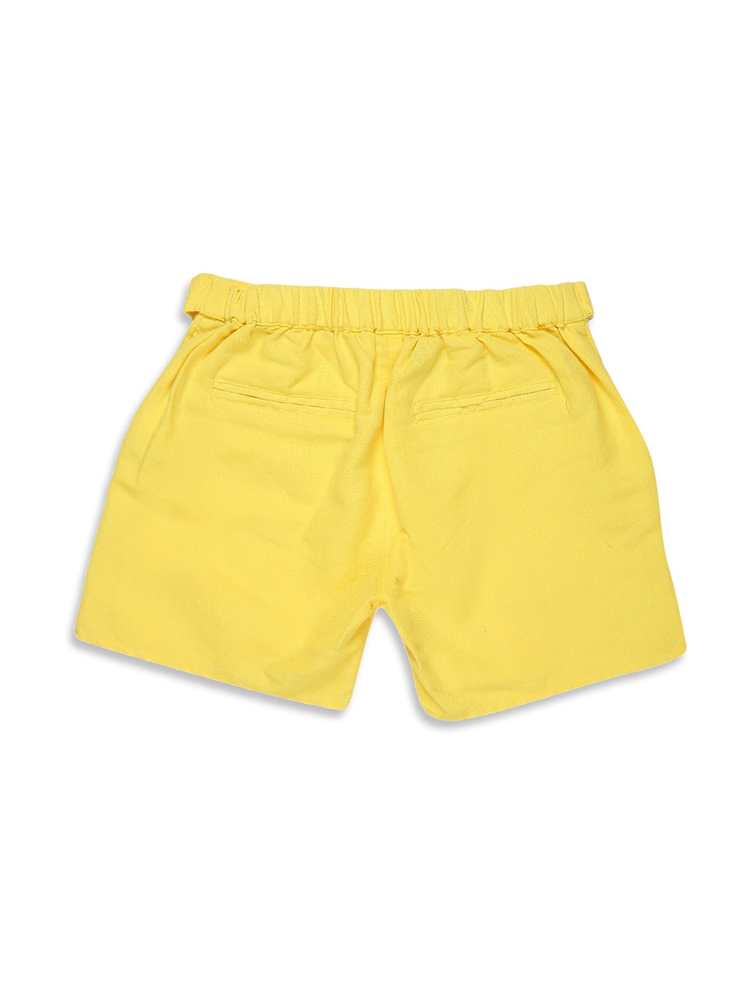 HELLCAT Kids Yellow & Navy Printed Shorts (Pack Of 2)