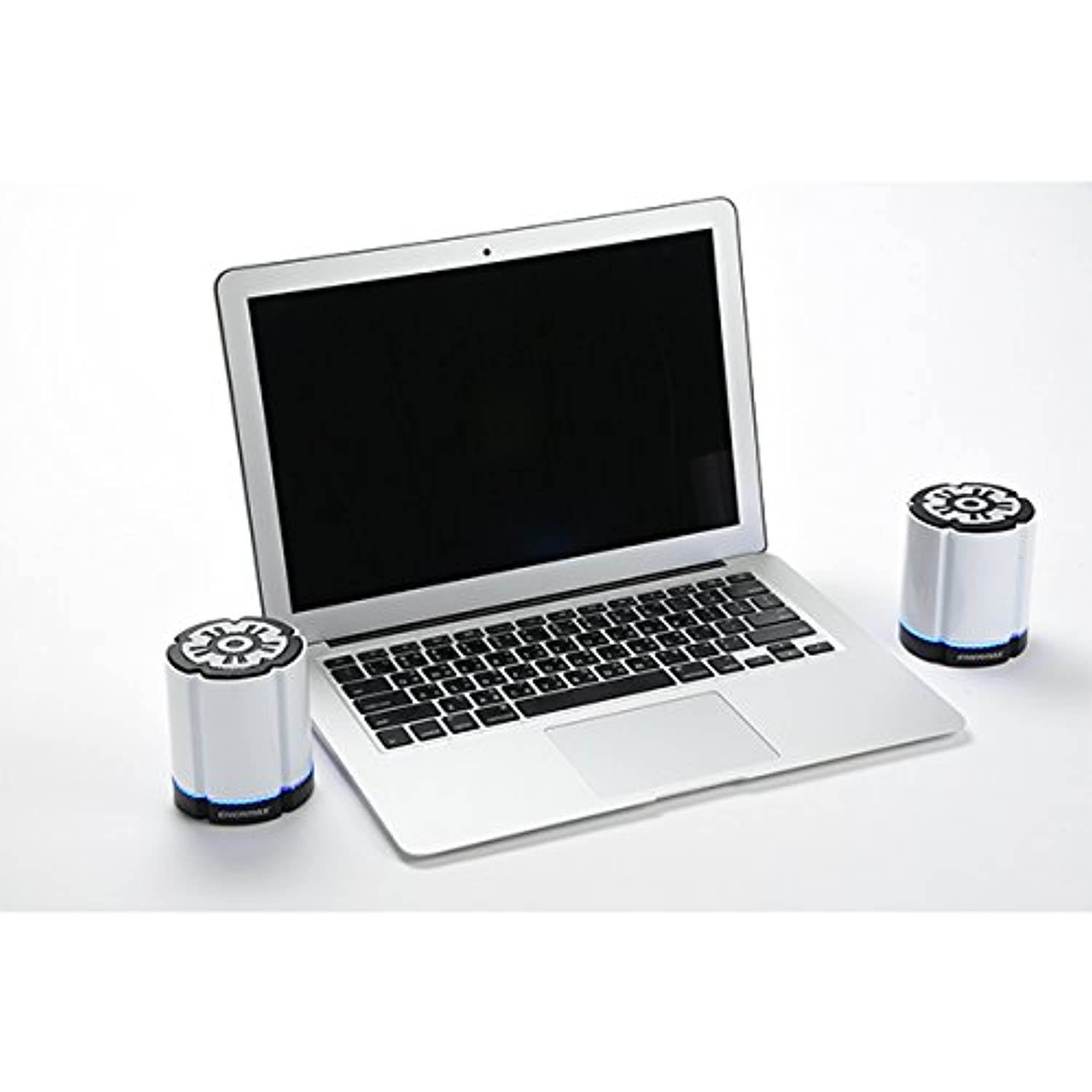 ENERMAX EAS02S-DW 2 Units Simultaneous Pairing Function Equipped Bluetooth Speaker [2 Unit Set] Stereotwin White