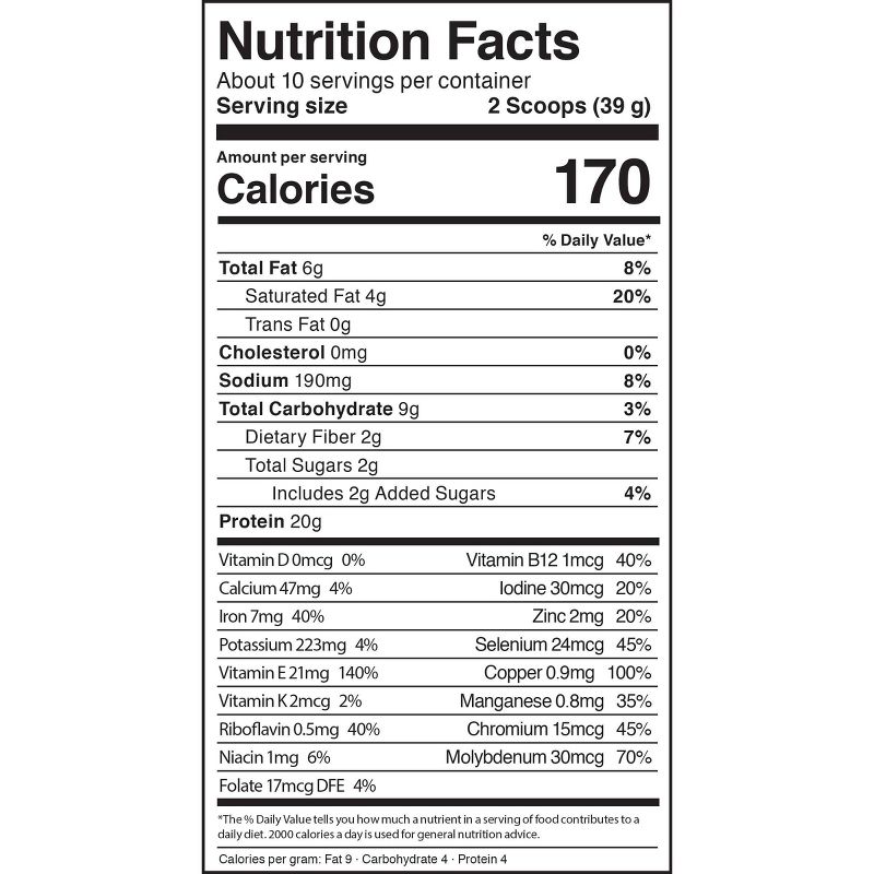 KOS Organic Vegan Protein Powder - Chocolate - 13.75oz