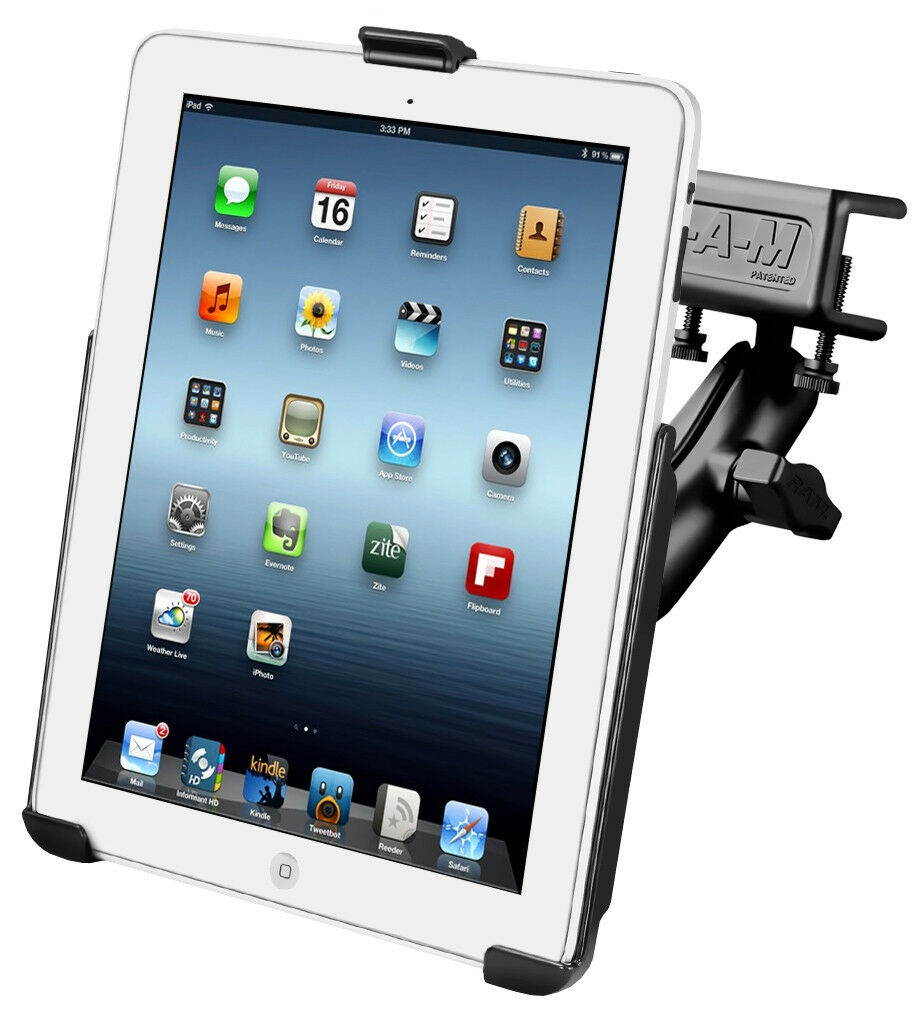 RAM iPad Flat Clamp Glareshield Mount for iPad 5th, 6th Gen, Air 1-2 & Pro 9.7